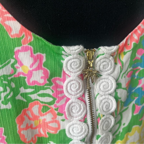 Lily Pulitzer Hibiscus Stroll Cathy Shift Dress Sz 12 Tropical Preppy Vacation - Picture 9 of 10